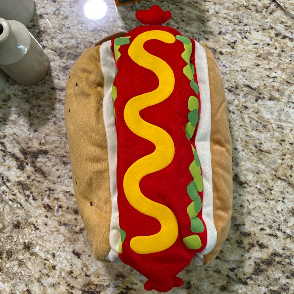 Small Halloween Dog Cat Costume Hot Dog